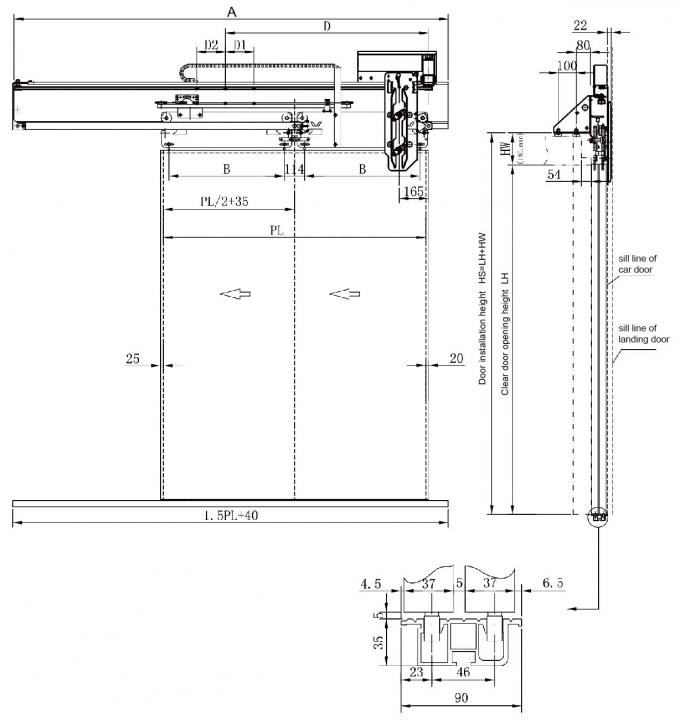Lift Door Height Average Door Height Medium Size Of Three Panels