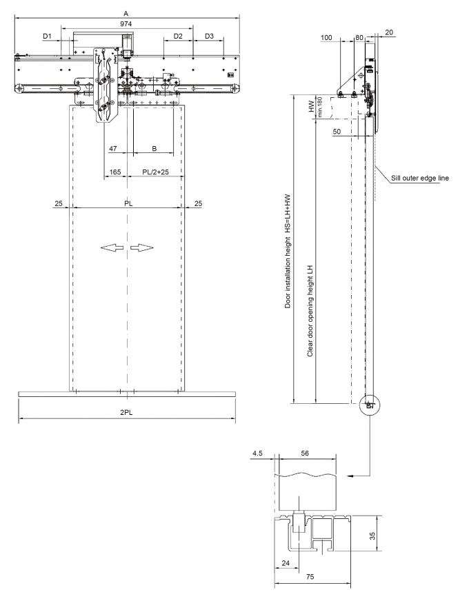 Low Energy Consumption Elevator Door Operator With Self