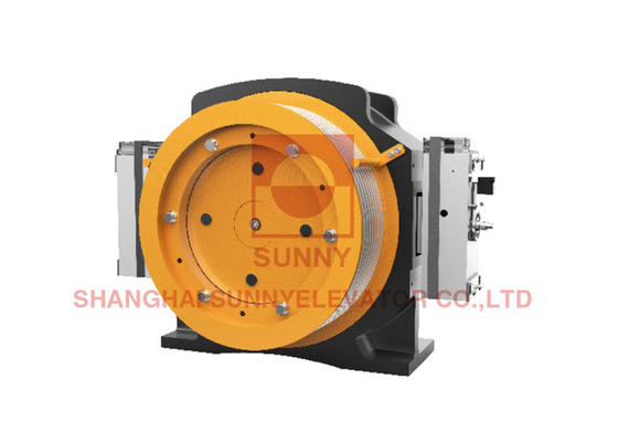 800kg Gearless Traction Machine Motor With 2.0m/S Elevator Parts