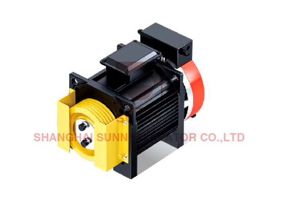 DC110V Gearless Traction Machine Specification Roping 2:1 Sheave 200mm
