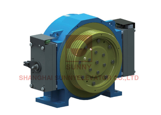 0.5 - 1.75m/S Gearless Traction Machine For Machine Roomless Elevator