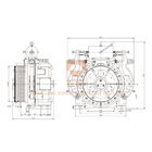 700kg Elevator / Lift Gearless Traction Machine Motor For Elevator Parts