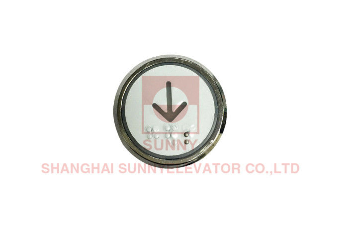 Elevator Push Button Transparent Plastic Characters With Braille