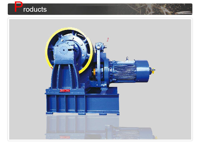 Passenger Lift Parts / Geared Traction Machine With Gear Motor Energy