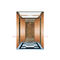 PVC Floor Elevator Cabin Decoration Titanium Gold Hairline Stainless Steel