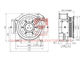 32 Poles Passengers Gearless Traction Machine Motor 1050kg Load