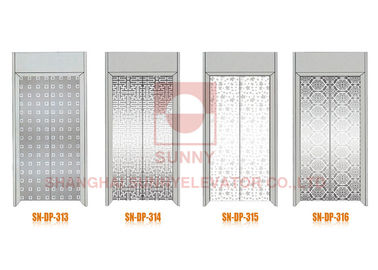 Mirror / Etched Elevator Cabin Decoration Elevator Door System