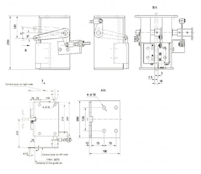 Lift Safety Gear Elevator Safety Components For Freight Elevator