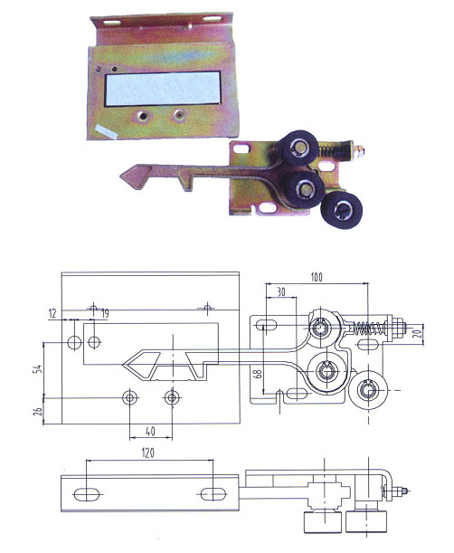 Passenger Elevator Spare Parts Landing Door Lock ISO9001