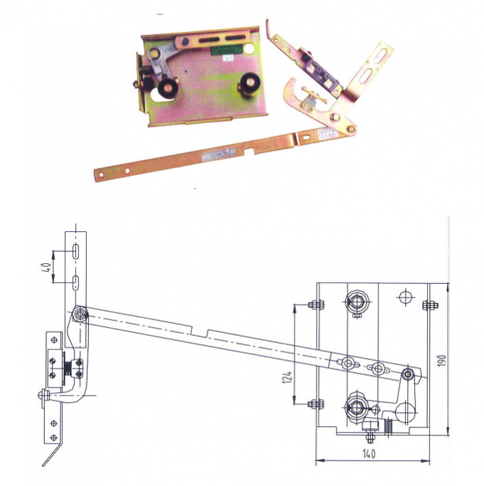 Passenger Elevator Spare Parts Landing Door Lock ISO9001