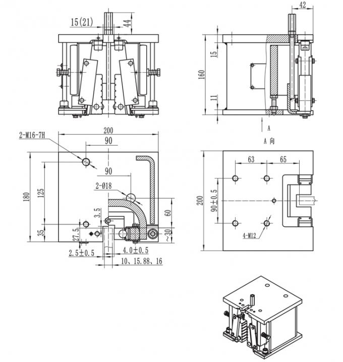 2 5m s Elevator Safety Gear With Butterfly Spring Tech 2-5m-s-elevator-safety-gear-with-butterfly-spring-tech