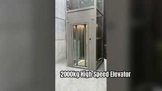 View Passenger Load 2000kg High Speed Elevator High Speed Stainless Steel Demo