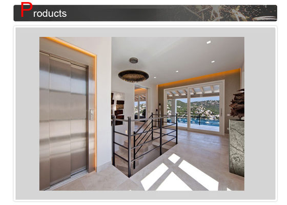 Low Noise Stainless Steel 304 Home Lift with 250-400kg Load for Villas and Residential Use