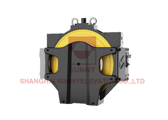 340V T Guide Rail Gearless Traction Machine Elevator Parts