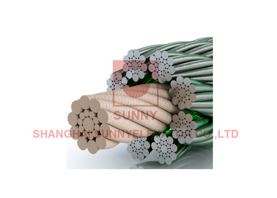 Fiber Core Gustav Elevator Wire Rope For Softer Traction Sheaves