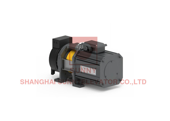 320 - 450kg Elevator Gearless Traction Machine With 6x6 Max Ropes