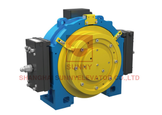 450 - 630kg High Safety Gearless Traction Machine With Safety Brake Device