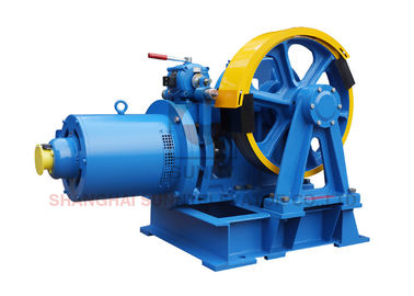 VVVF Elevator Traction Machine Traction Elevator Components With Right Sheave Position