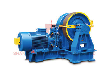 8 Pole Elevator Geared Traction Machine With VVVF Control For Lift Part