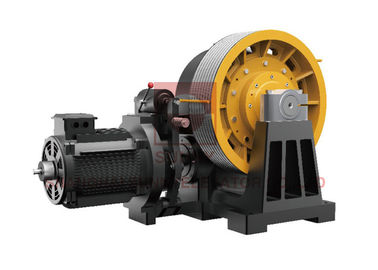 45kw 2m/S Geared Elevator Traction Machine Motor For Cargo Lifts