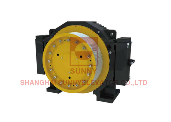 Block Brake PM Gearless Traction Machine For Elevators With 1600-2500kg Load Capacity And 1.0-3.0m/S Speed