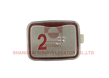 Easy Installation Square Elevator Stop Button / Push Button Switch 45x32x18mm