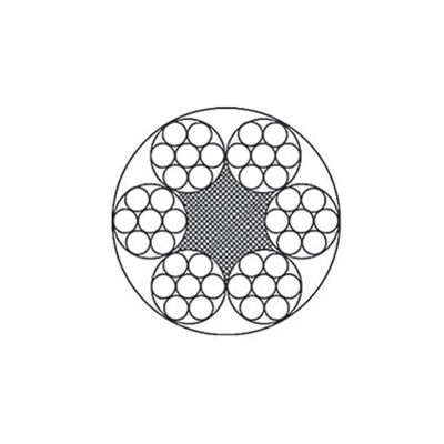 Galvanized Steel Wire Rope 6×7+FC, 8mm, High Tensile Strength For Cable Cars And Belt Conveyors