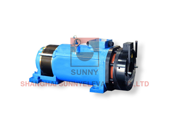 IP40 Single Wrap Gearless Elevator Motor For Lift Parts Elevator Brakes