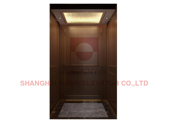 IP67 Home Villa Elevator Cabin Decoration With Led Light And PVC Floor