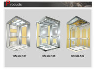 Classic Elevator Cabin Decoration Stainless Steel Frame With Hairline Side Panel
