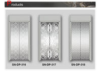 Door Panel Stainless Steel Elevator Cabin Decoration Centre / Side Opening