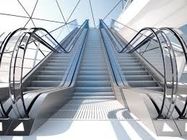 Speed 100 fpm Elevator Escalator With Round Handrail Inlet Cap And Clearly Contrasted Floor Plate
