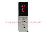Wall Mounting Stainless Steel Dot Matrix LCD Elevator Door Parts / Lift LOP