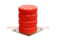 Red Elevator Safety Components Parts PU Buffer Size 14 - 16 mm