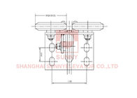 Speed ≤ 5.0m/s Elevator Car Shoes for Elevator Spare Parts Guide Rails 8 - 20mm Width