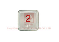 Passenger Elevator Square Stainless Steel Push Button , Lift Maintenance Accessories