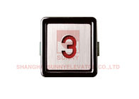 Home Elevator Push Button ABS Base With Metal Circle Outer Frame And Surface