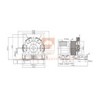 1250 - 2000kg Gearless Traction Machine Motor Ac380v For High Speed Elevator