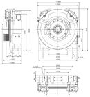 380V Gearless Motor For Elevator Sheave Diam Φ485mm / Max.Static Load 6000kg