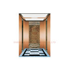 PVC Floor Elevator Cabin Decoration Titanium Gold Hairline Stainless Steel
