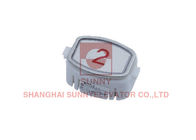 Red / White Stainless Steel Push Button For Passenger Elevator Parts