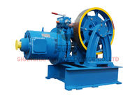 1.0m/S Elevator Components Geared Traction Machine With Sheave Diam Φ586mm