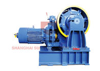 Passenger Lift Parts /  Geared Traction Machine With Gear Motor Energy - Efficient Roping 1:1