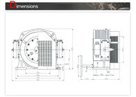 Traction Elevator Components / Gearless Traction Machine For Lift