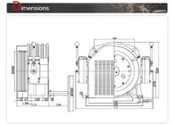 Elevator Traction Motor , Gearless Elevator Machine Low Operation Noise