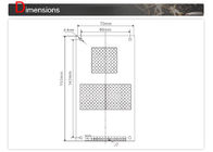 7 Segment Code Elevator LCD Matrix Display 28 mm Thickness