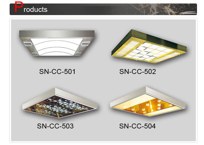 Stainless Steel Frame Car Ceiling Acrylic Top Panel For Cabin Decoration