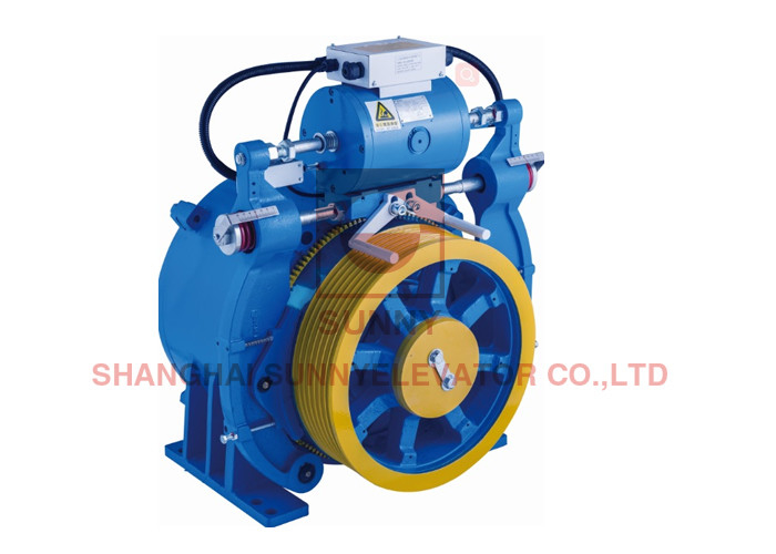Single / Double Wrap Gearless Traction Machine For Passenger Elevator