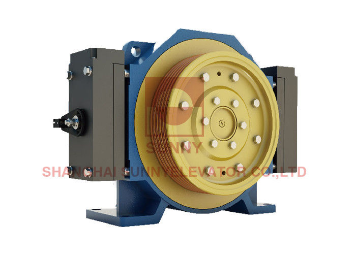 IP41 Single Wrap Gearless Elevator Traction Machine / Gearless Lift Motor