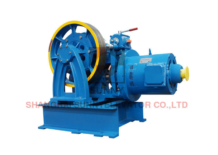 1.0m/S Elevator Components Geared Traction Machine With Sheave Diam Φ586mm